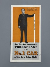 1937 Terraplane Deluxe Automobile Hudson Motor Car Advertising Brochure 1937 Terraplane Deluxe Automobile Hudson Motor Car Advertising Brochure