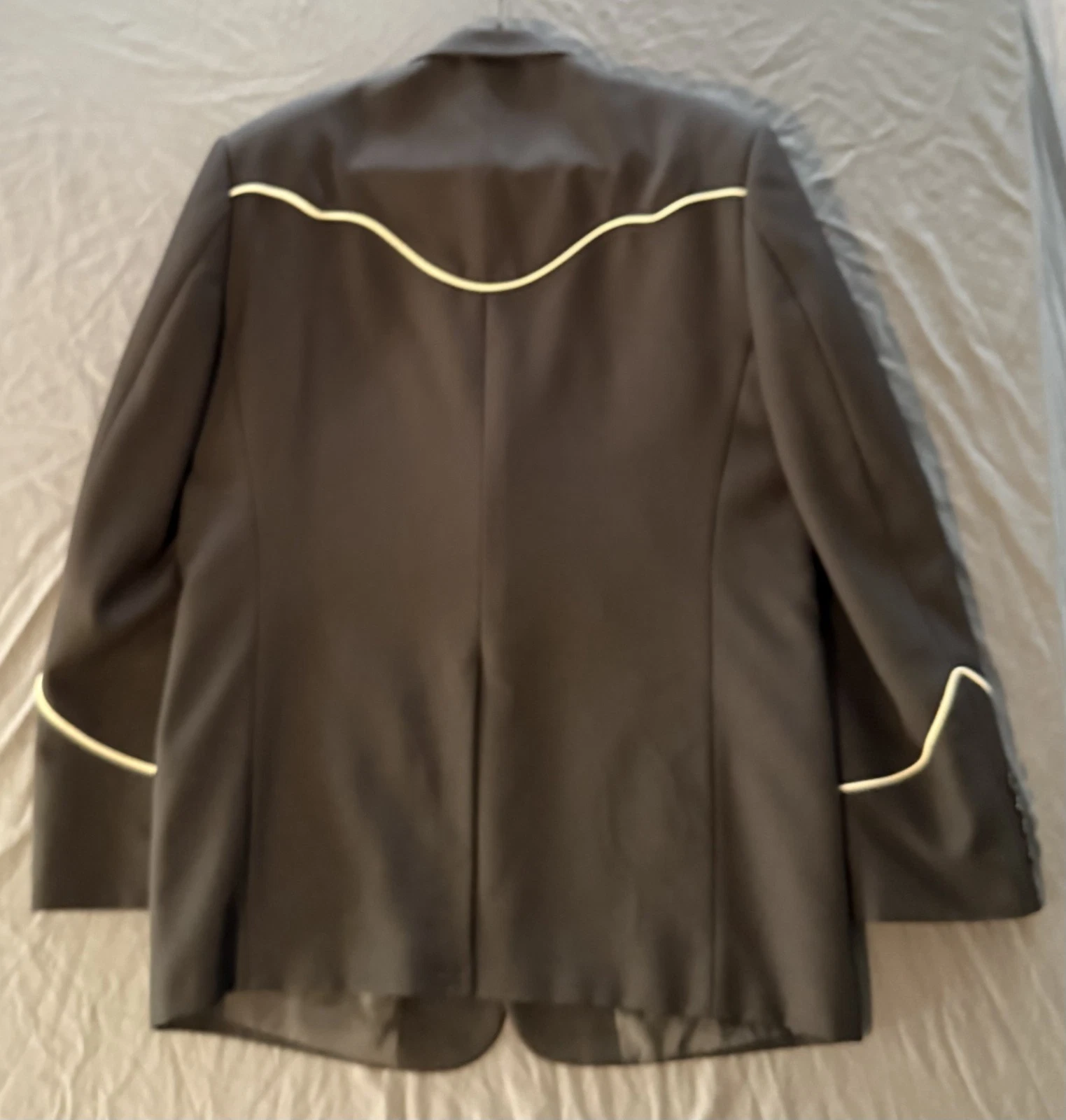 Scully Western Blazer Jacket Mens 42 Black Embroidered Floral Rodeo Cowboy Suit image 5
