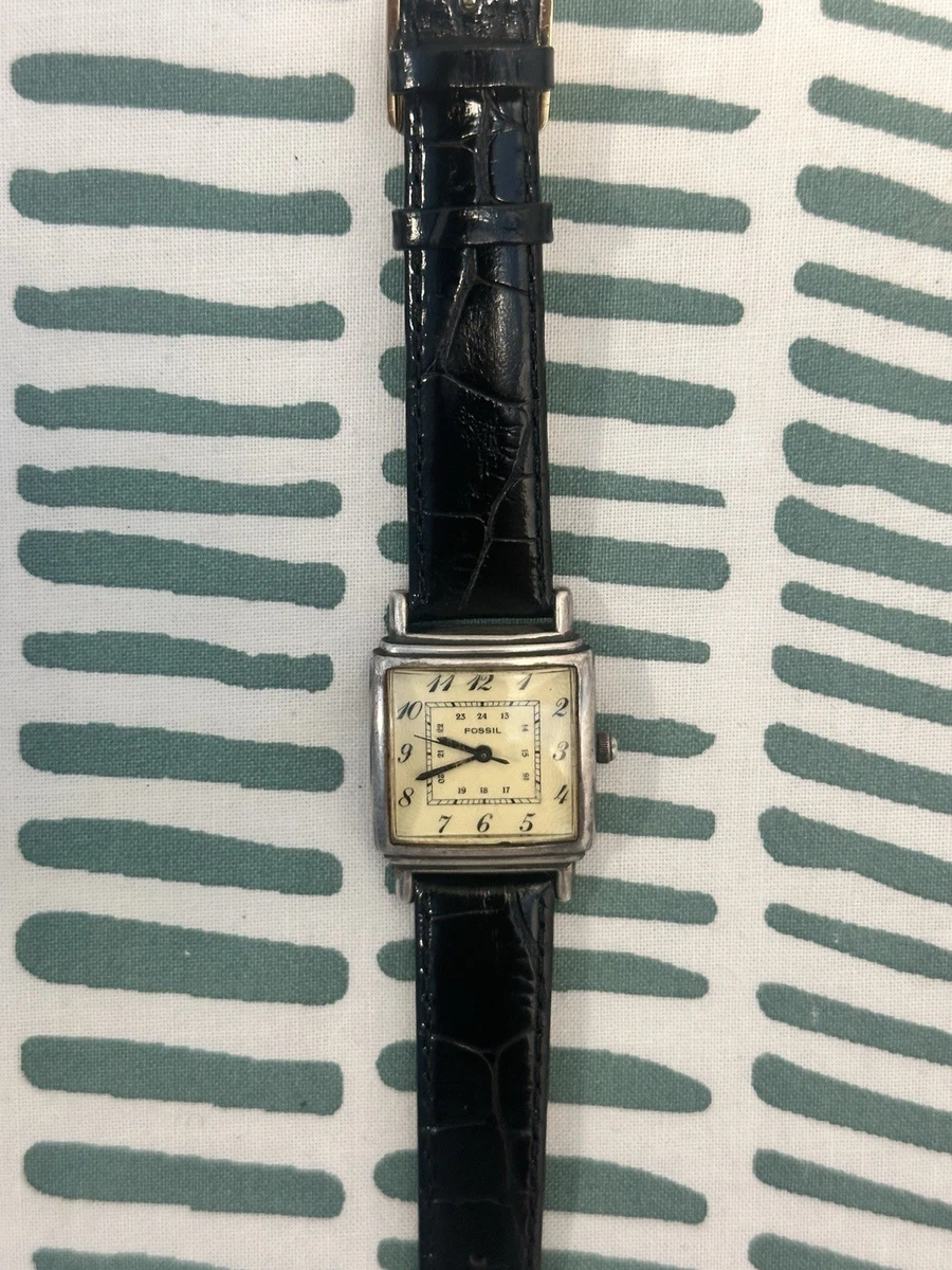 Fossil Silver Case Square Wristwatches for sale | eBay display picture 3