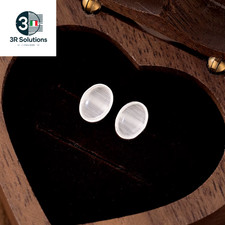 Ximora S925 Sterling Silver Cat Eye Stone Button Earrings pe