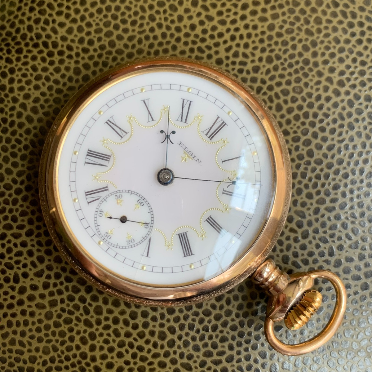 1893 Elgin Grade: 27 Raymond Fancy Dial 18S 15J Sidewinder