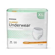 McKesson Adult Disposable Pull On Up Underwear Diapers XL Light Absorbency 56 Ct