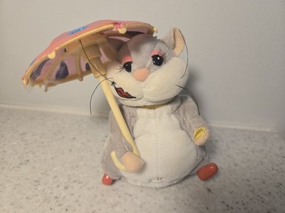 Gemmy Dancing Hamster Sings  Its Raining Men  w/ Umbrella Valentine