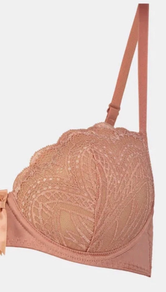 Sujetador Pleasure State para mujer talla 12DD arcilla ilícita balconette con aros NUEVO Foto 2 de 2