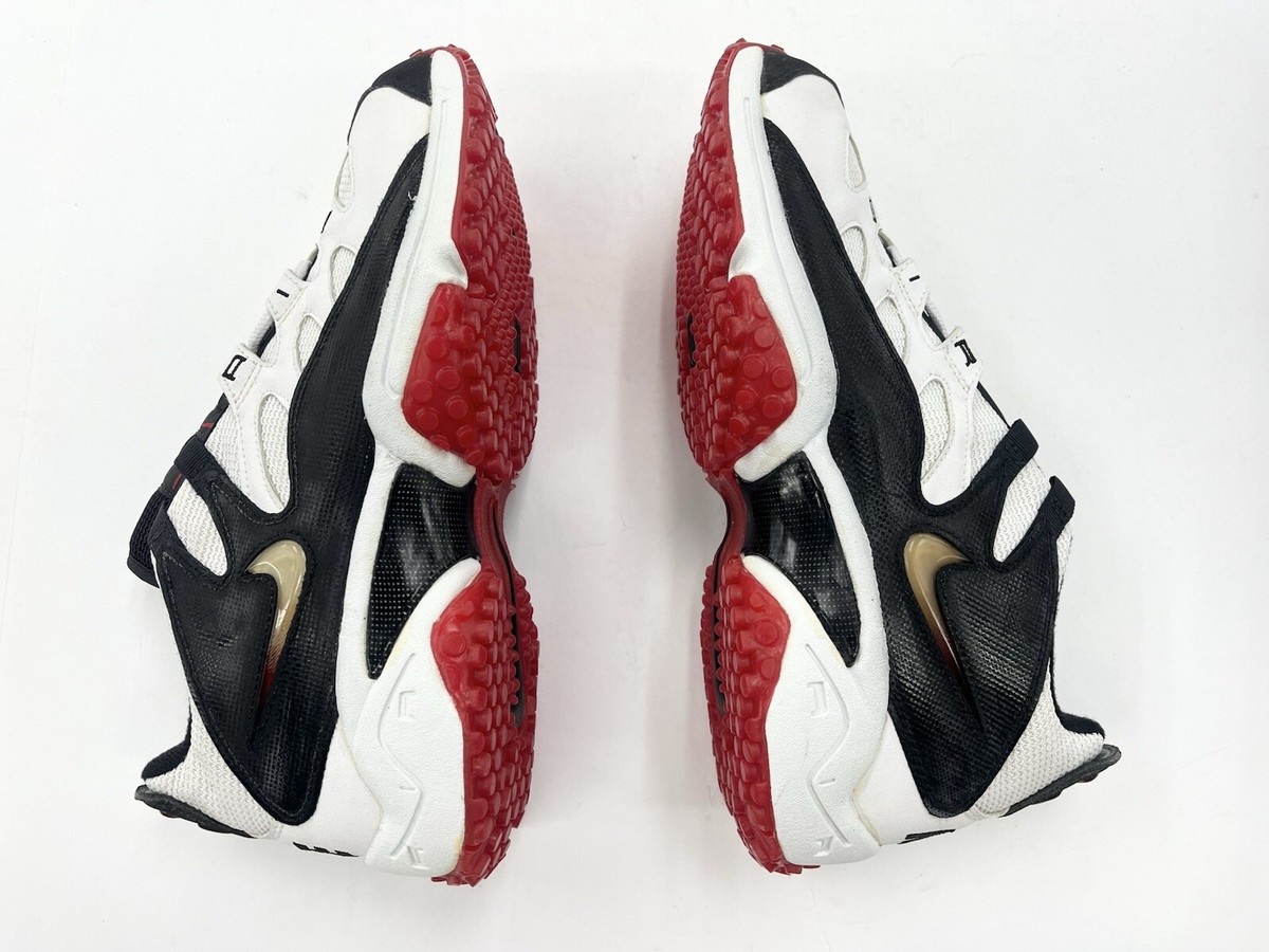 1997 Vintage Nike Turf RAIDER White Fire Red Sz 10.5 Men Shoes | eBay