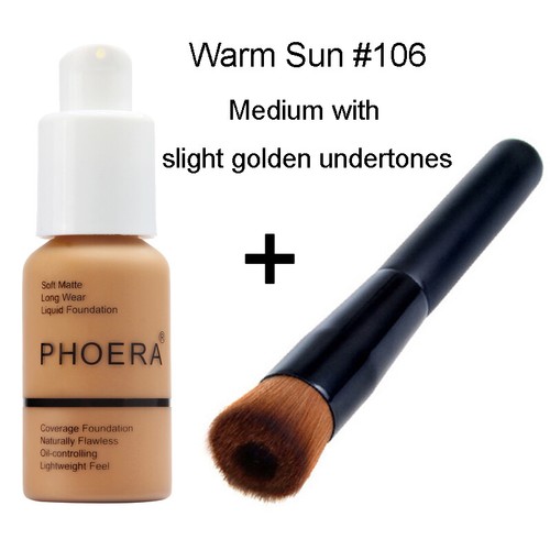 2 Bottles PHOERA® Foundation Concealer Full Coverage Face Makeup Liquid Matte - Picture 14 of 15