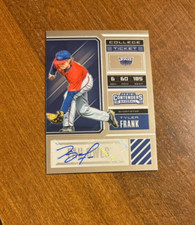 Tyler Frank 2018 Contenders Collegiate Ticket Auto Florida Atlantic Rays /99