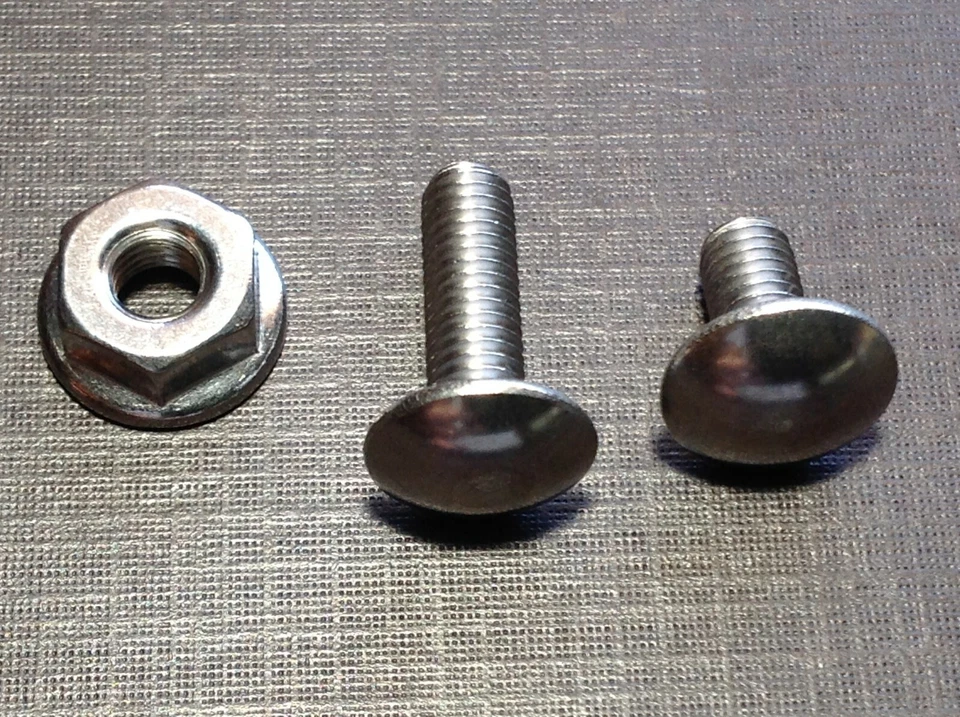 12 piezas 10-32 x 3/8 y 12 piezas 10-32 x 5/8 rejilla inoxidable remache tornillos tuercas M Foto 2 de 3