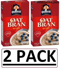 2 PACK - Quaker Oat Bran Hot Cereal 16 oz (Total 32 oz) Fast FREE SHIP!!
