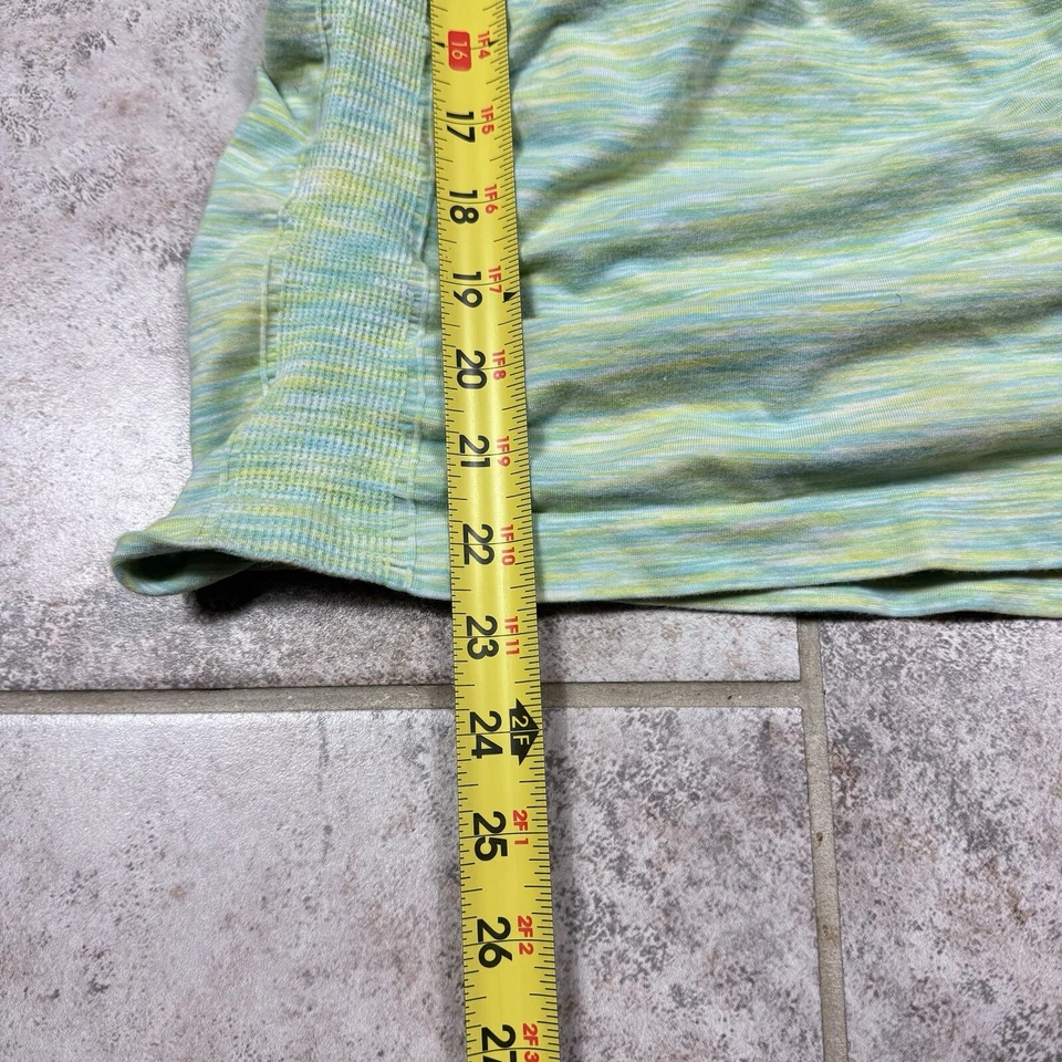 Camisa ATHLETA para mujer pequeña vía rápida acanalada verde elástica gimnasio correr Foto 4 de 4