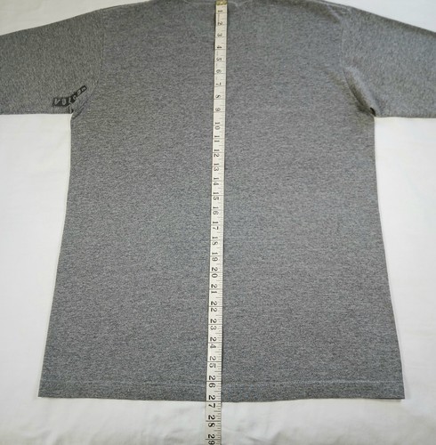 Volcom T-Shirt Medium Mens Gray Vintage Y2K Crew Neck Slim Fit Shrunk Down - Picture 10 of 10