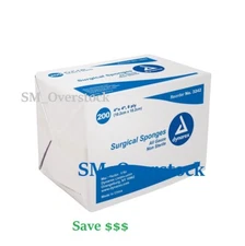 NEW 4"x 4" COTTON SURGICAL GAUZE SPONGE PADS 4 x 4 GAUZE #3242