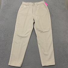 Vtg Lee Jeans Womens 12 P Cement Misses Mom Relaxed Tapered Union Made USA NEW