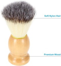 Vie-Long Bristle Shaving Brush Wood Handle 0015998