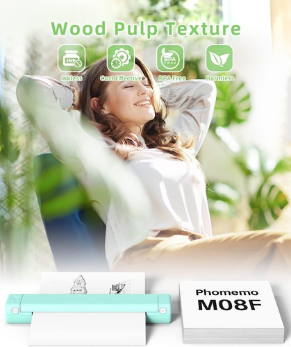 Tatouage de papier thermique Legit A4 pour Phomemo M08F, PJ762/PJ763MFi, MT800/MT800Q - Photo 9/12