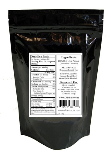 Organic Grass-Fed Beef Liver Powder from Argentine Pampas - 1lb, 908 Servings - Picture 5 of 6