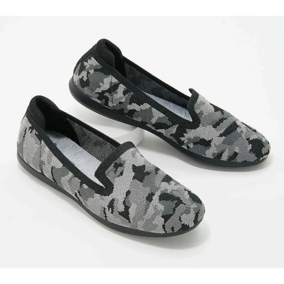 Mocassini donna Clarks Cloudsteppers Carly Dream neri mimetici taglia 5 M