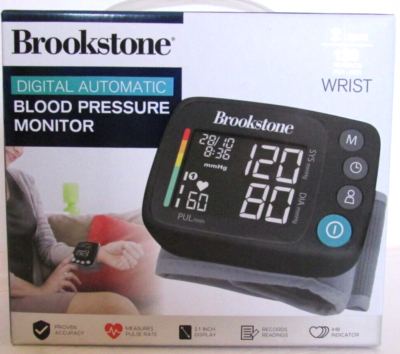 #ad #ad Brookstone Digital Automatic Blood Pressure Wrist Monitor NEW open box $29.95