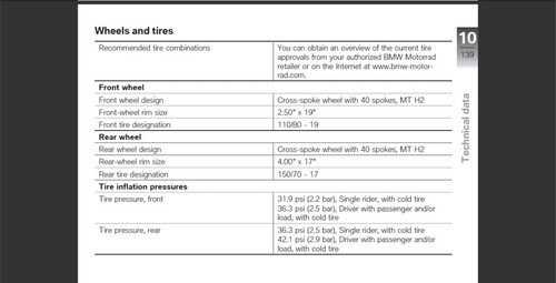 2011 BMW R 1200 GS Adventure USA Model Maintenance and Owner's manual - Picture 8 of 13