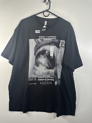 BNWT Hot Topic Men's Def Tones Band Black T Shirt Size 2XL