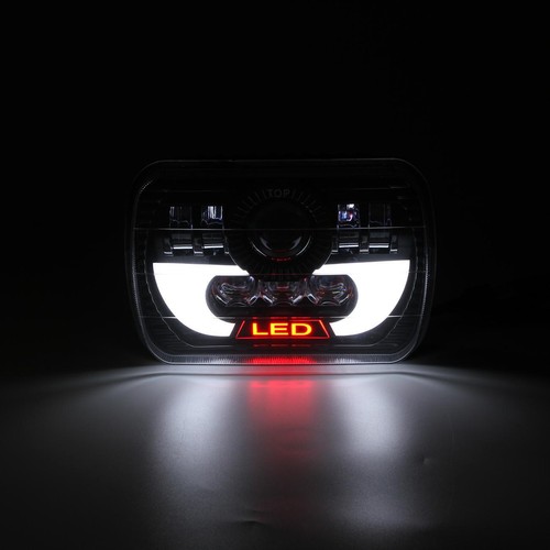 5x7 7x6 LED Headlight Hi-Lo Angel Eye For Chevy Express Cargo Van 1500 2500 3500 - Picture 11 of 12