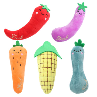 Pet Cat Plush Mint Interactive Bite Claws Thumb Vegetable Shape Catnip Toy
