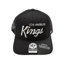 '47 Los Angeles Kings MVP DP Vintage Replica Script Adjustable Snapback Hat Cap