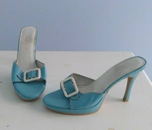 guess blue heels