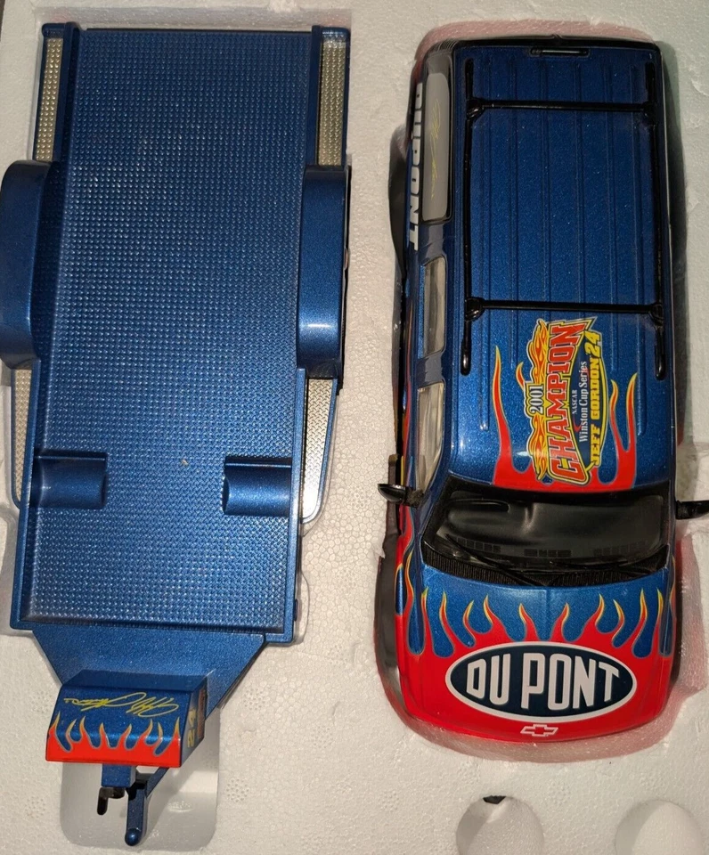 2001 Jeff Gordon Brookfield 1:24 грузовик, прицеп и 24K золото запас автомобиля литой - Изображение 3 из 4