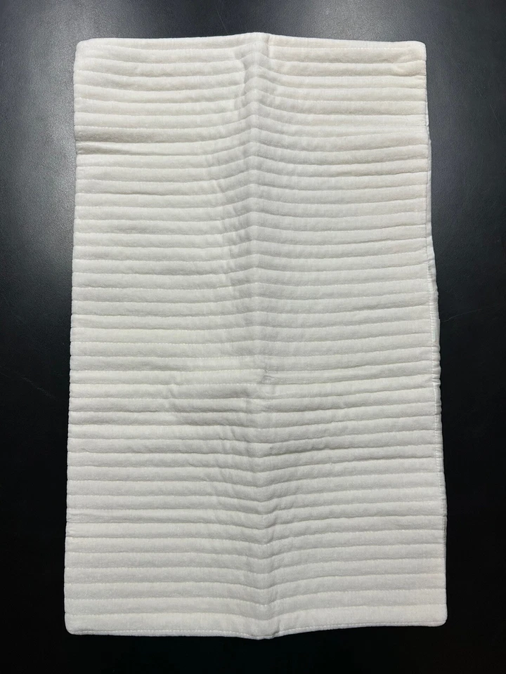 Restoration Hardware Tate Velvet Channel Lumbar Size Sham Quilted Natural Ivory - Image 4 of 4