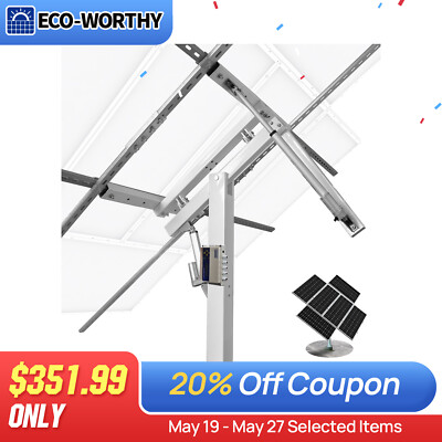 ECO-WORTHY Solar Panel Kit Tracking System Dual Axis with Tracker Controller