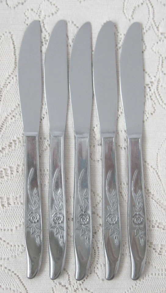 Cubiertos de acero inoxidable Silhouette vintage SST1 Foto 4 de 4