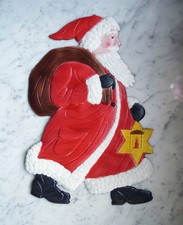 Antique Santa made of deeply embossed cardboard - Santa - Santa Claus  3567 