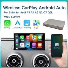 Wireless CarPlay Android Auto Retrofit Kit For Audi A4 A5 S4 S5 Q5 3GMMI Mirror