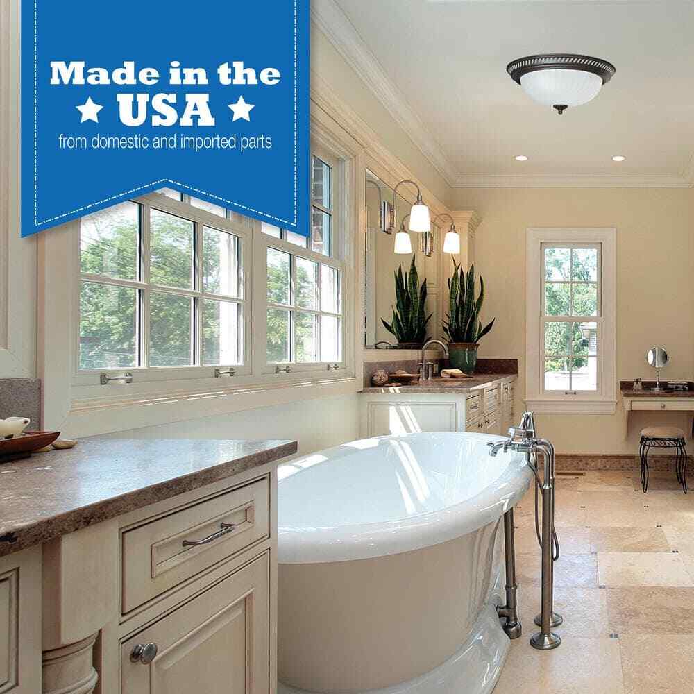 Ceiling Bathroom Exhaust Fan with Light Decorative Oil Rubbed Bronze 70 CFM  New 7445004790718 | eBay