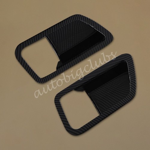 For Toyota Tundra 2022-2023 Carbon Fiber Interior Door Bowl Cup Cover Trims - Picture 4 of 5