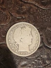1907 S Barber Half Dollar - Good to Very Good nice filler 90% silver