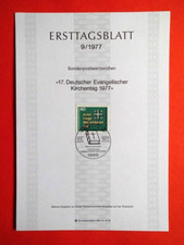 Belege Ersttagsbl&auml;tter Berlin 1977 Evangelischer Kirchentag Mi. Nr. 548 o FDC