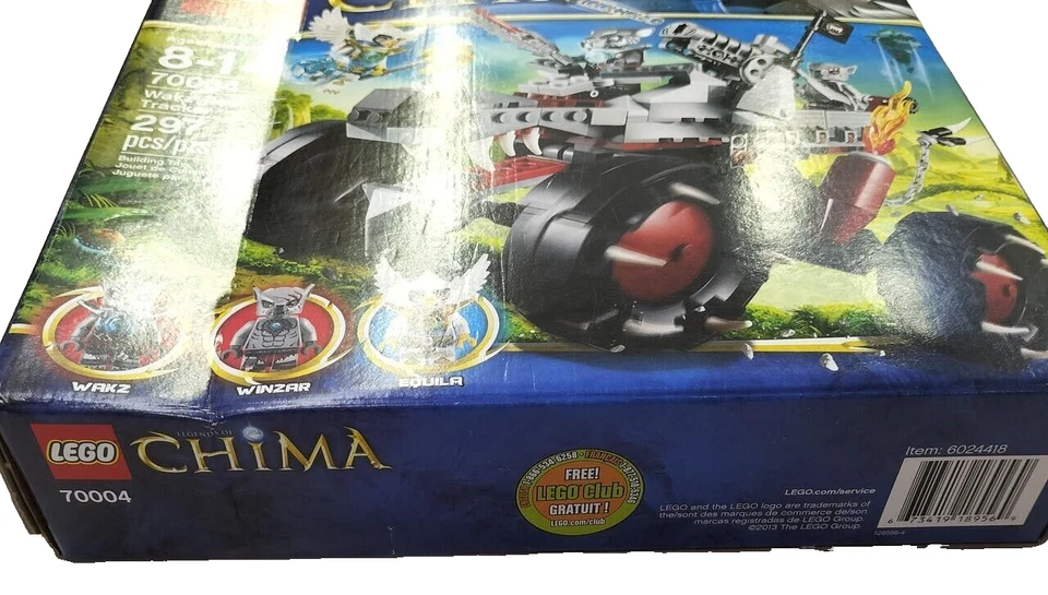 LEGO 70004 Legends of Chima Wakz Pack Tracker 2013 Wolves Tribe Sealed Box - Image 2 of 4