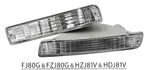 Nuevo juego de luces de cristal intermitentes delanteras izquierda y derecha Toyota Land Cruiser 80 FZJ80 - Imagen 5 de 5
