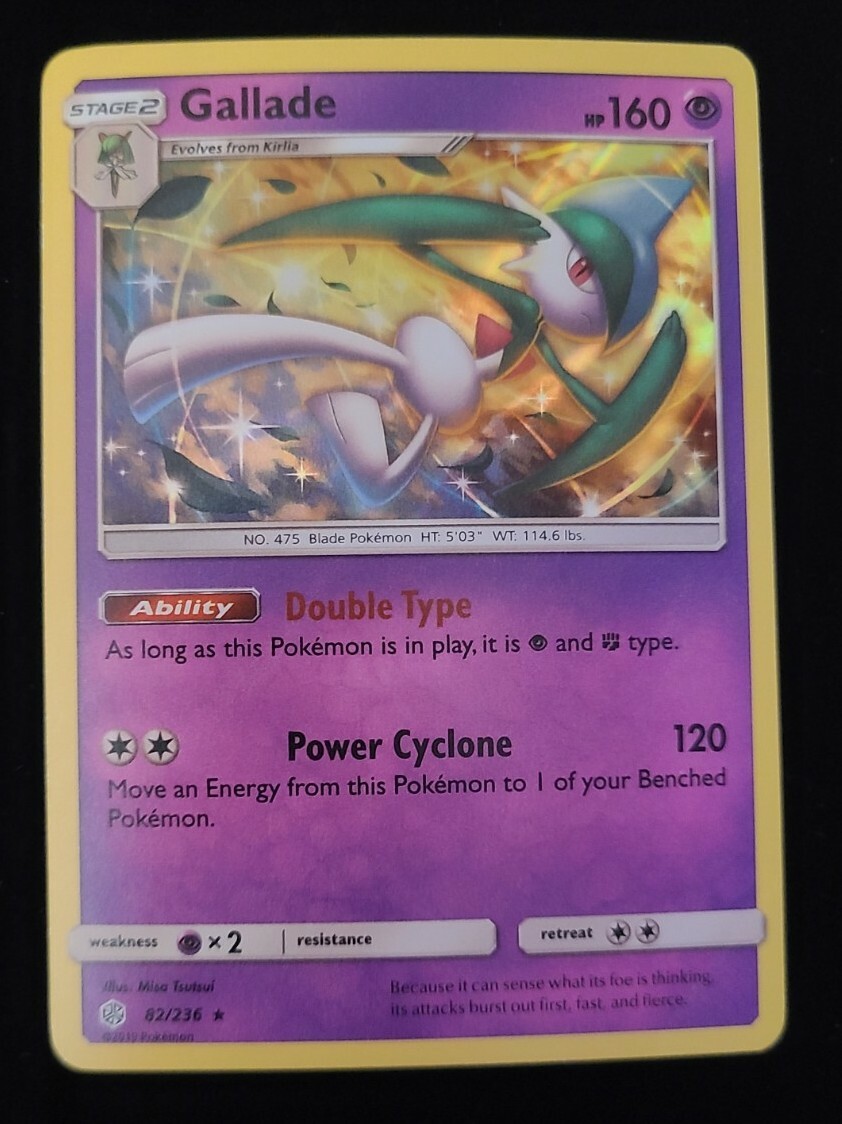 Gallade 82/236 - Holo Rare Card - Cosmic Eclipse - Pokemon