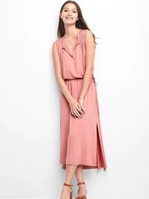 NWT Gap Pintuck step-hem dress, Potpourri Pink SIZE ST  S T       #720096 E120