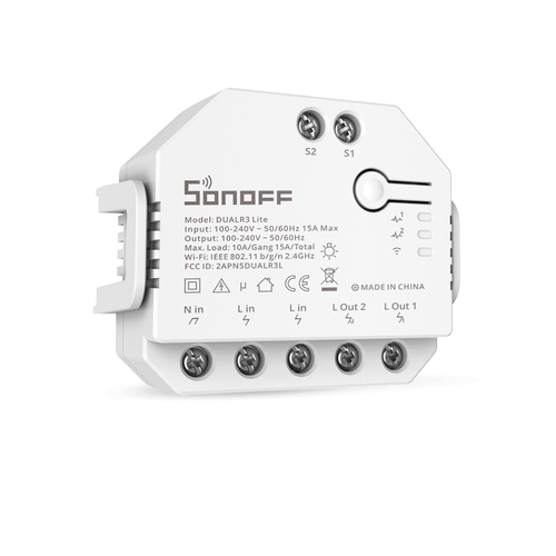 SONOFF DUALR3 Lite Smart Light Switch Dual Relay Two Way Switch for Alexa/Google - Imagen 9 de 12