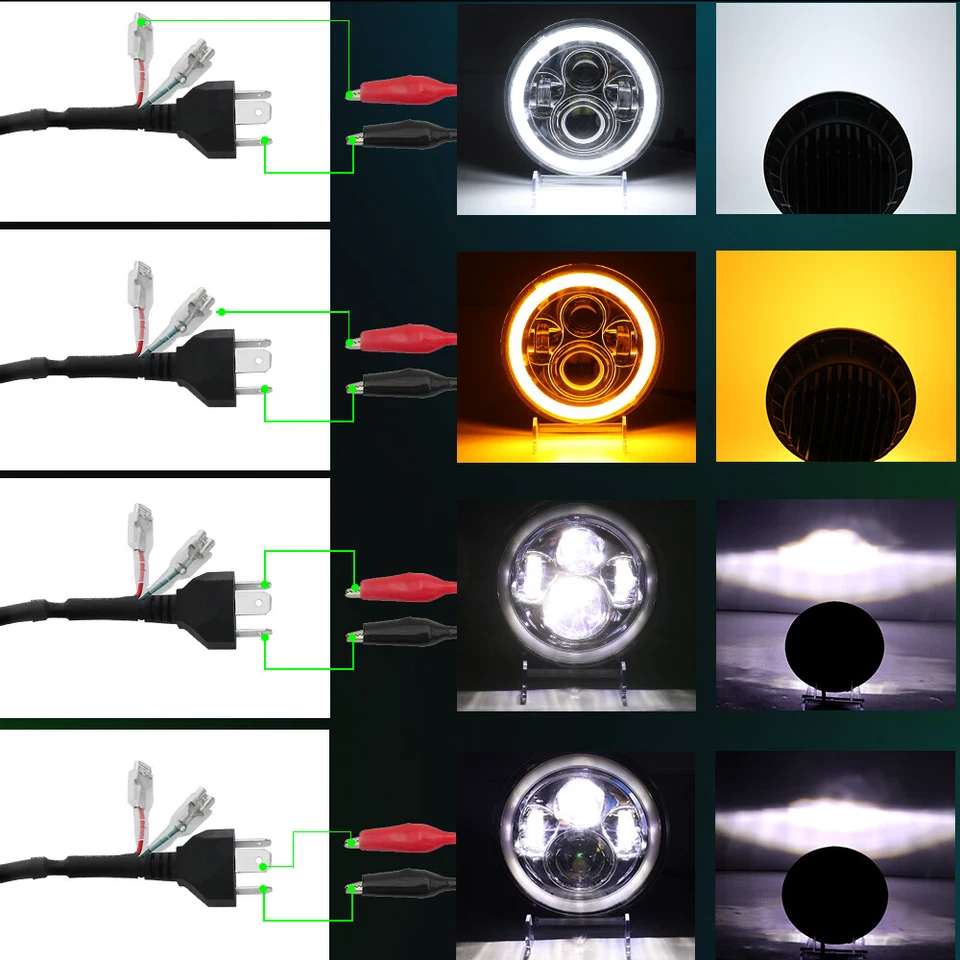 Para 90-97 Mazda Miata MX5 MX-5 H6024 2X Faros LED Completos Luces Halo Ojo de Ángel Foto 3 de 4