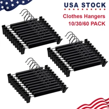 Clothes Pants Hangers, Holders with 360 ° Swivel Hooks, Adjustable Clips USA