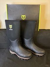 TIDEWE Rubber Neoprene Boots Men size 11 Men’s/12 Women’s Waterproof Black