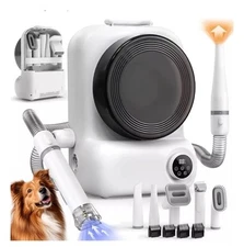 Pet Grooming Vacuum and Dryer for Dogs with 3L Large Canister, Dog Grooming V...