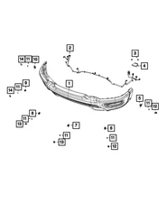 Genuine Mopar Parking Assist Module 68271822AI