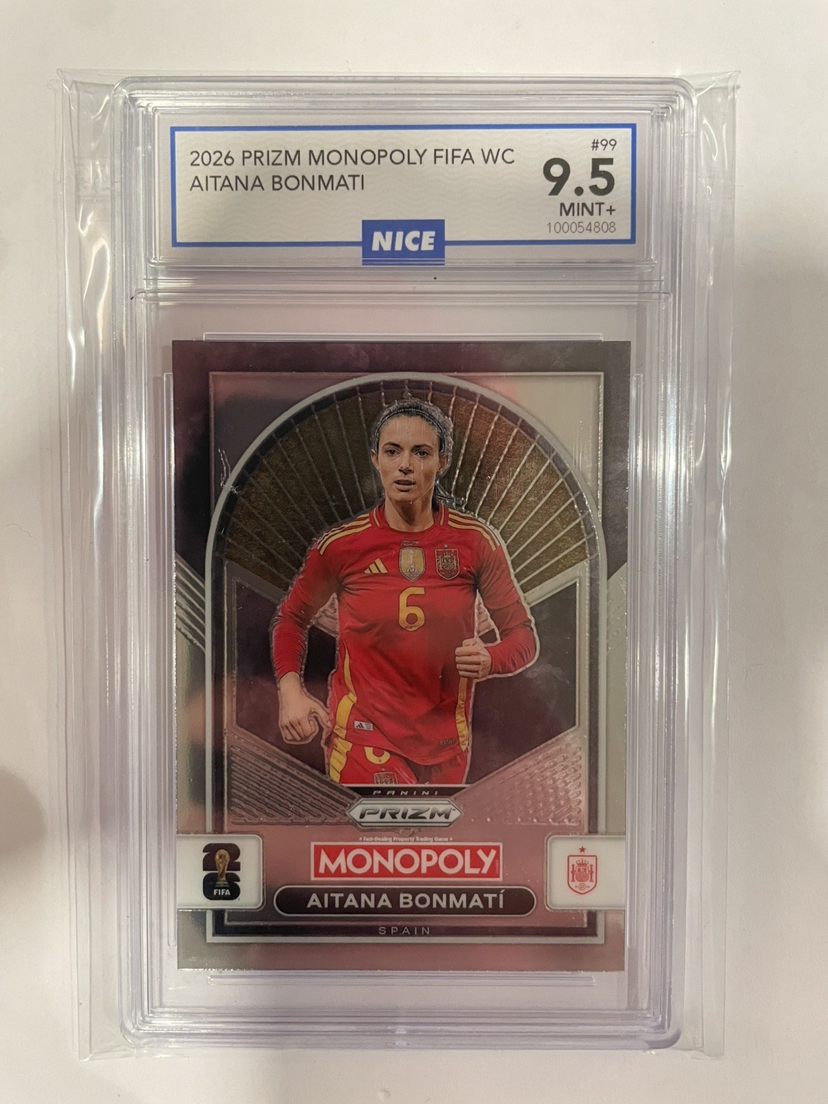 ⚽️ NICE 9.5 MINT + Aitana Bonmati 2026 FIFA World Cup Monopoly Prizm españa 🇪🇸
