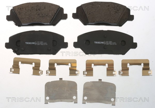 Triscan Bremsbelagsatz Scheibenbremse 8110 43061 FüR Hyundai I30 PDE PD Pden Van-image